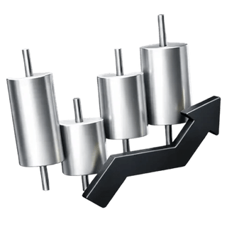 Icoon van een 3D-candlestickgrafiek voor trading, gebruikt op de 'Over ons'-pagina van Sterk Rendhof